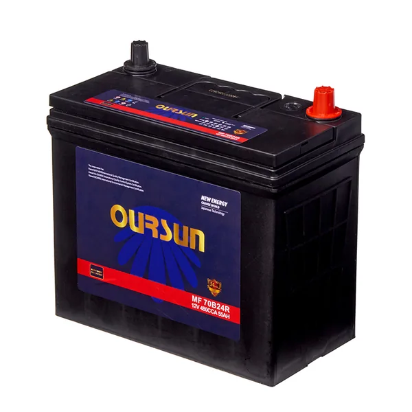 Аккумулятор OURSUN 55 Ач 480 А (JIS), прямая полярность, B24