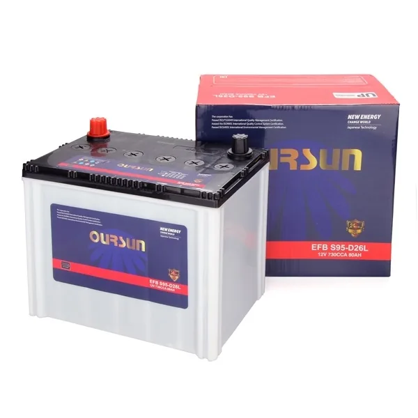 Аккумулятор OURSUN 80 Ач 680 А (EN), обратная полярность, D26