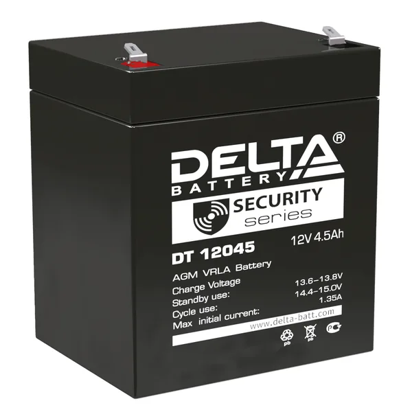 Аккумулятор DELTA DT 12045 12V 4.5Ah AGM