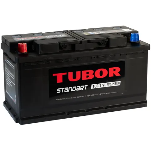 Аккумулятор TUBOR Standart 100 Ач 820 А (EN), прямая полярность, LN5