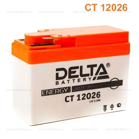 Аккумулятор DELTA YTR4A-BS 2.5 Ач 45 А (EN), обратная полярность, YTX4L